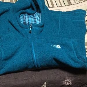 The north face vest with hoodie